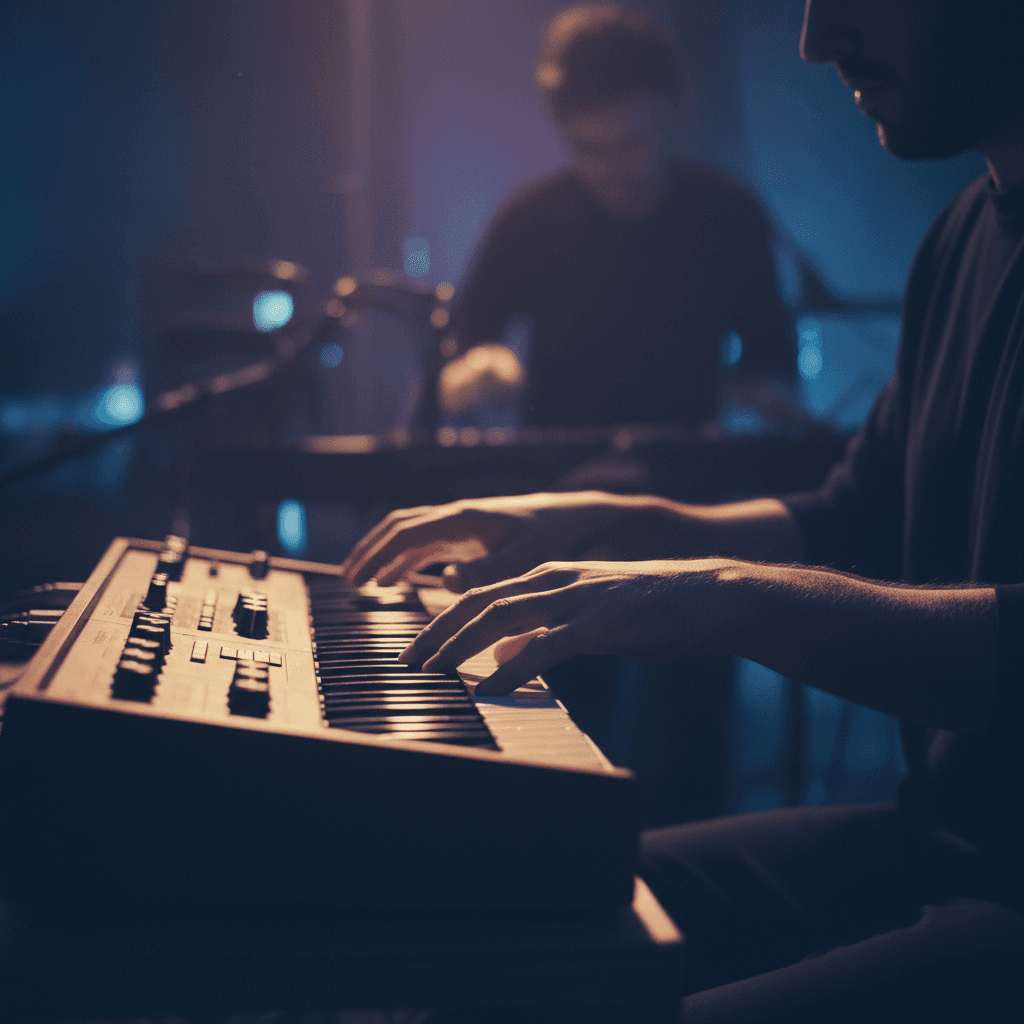 Musical composition on synthesizer