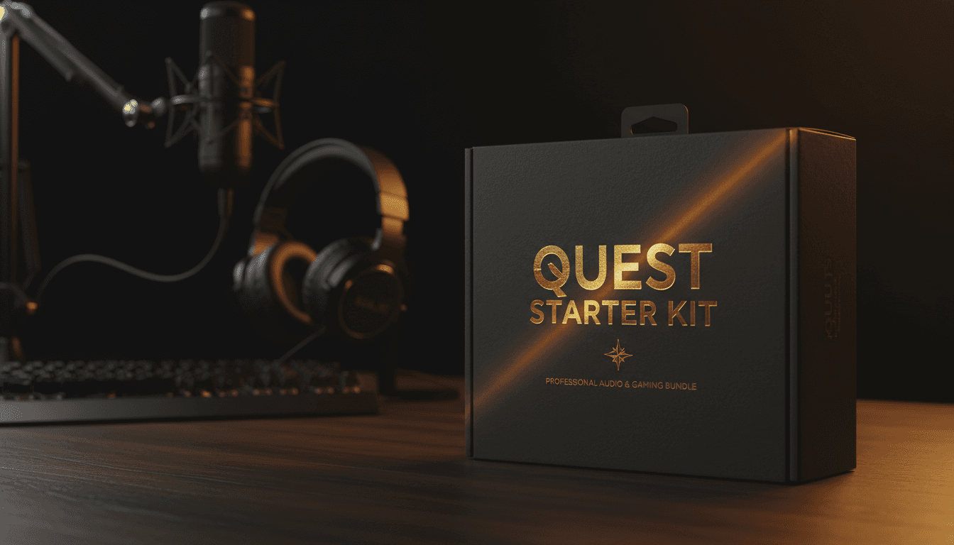 Quest Starter Kit package featuring 20 professional audio assets for games
