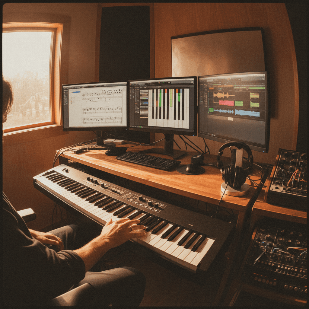 Music composition workspace